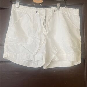 Izod White Zip-Front Shorts